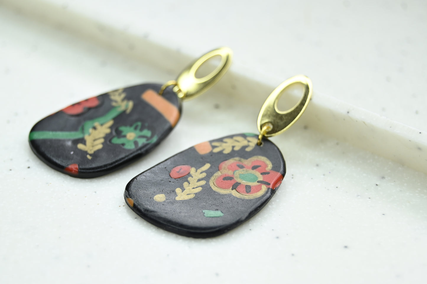 Aros Frida flor colgante