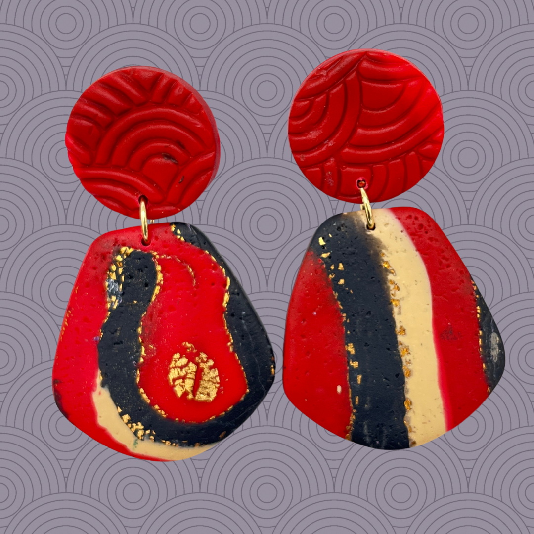 Aros Martina rojos