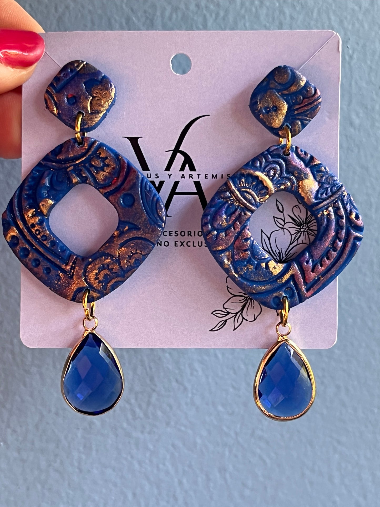 Aros Antique azulinos