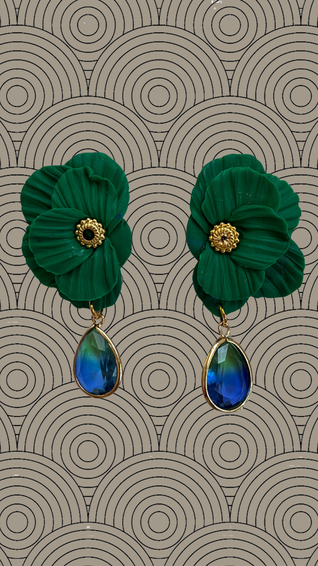Aros media flor Amelia