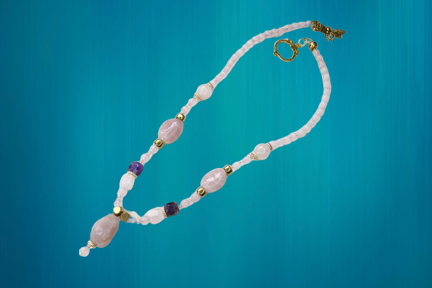 Collar Cuarzo Rosa