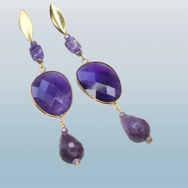 Aros Amatista Natural