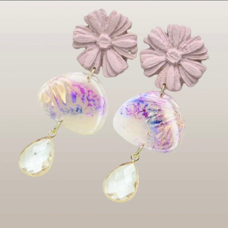 Aros de Mariposa con colgante