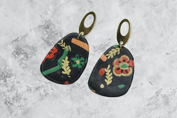 Aros Frida flor colgante