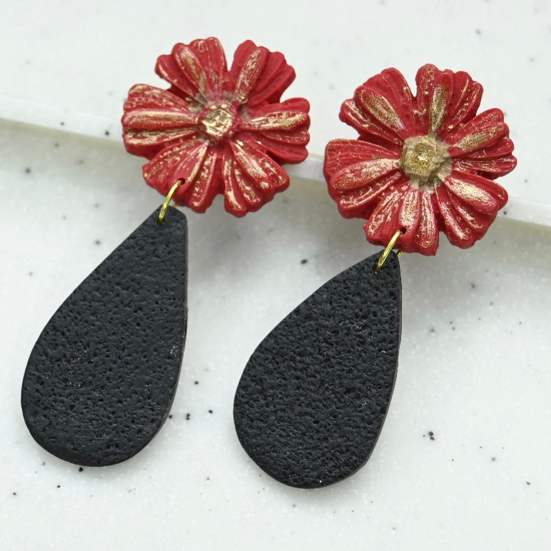Aros de Margaritas Rojas