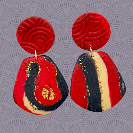 Aros Martina rojos