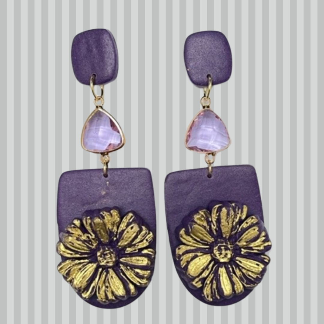 Aros crisantemo morado