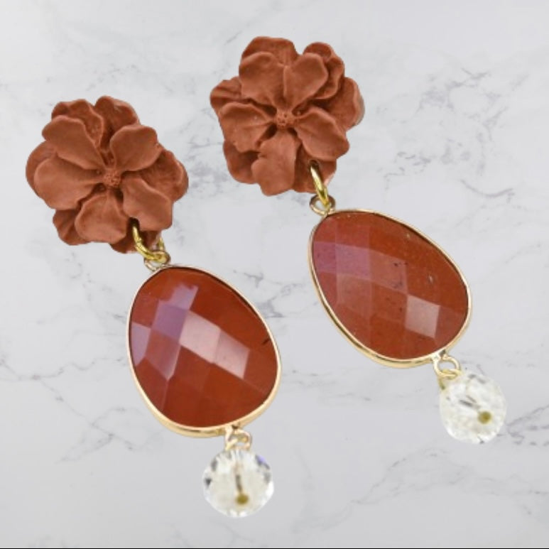 Aros de Jaspe Rojos
