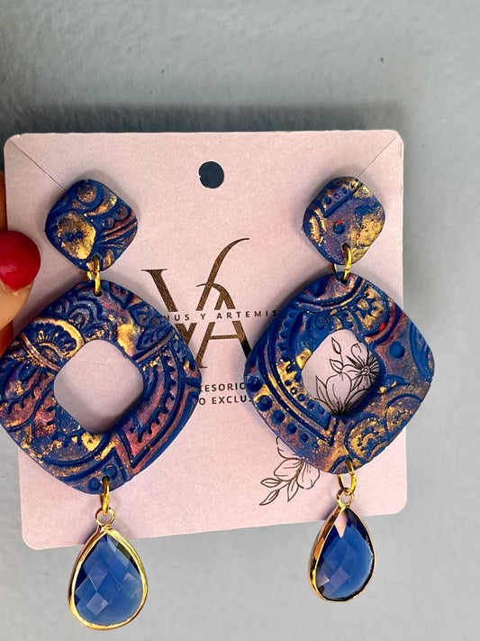 Aros Antique azulinos