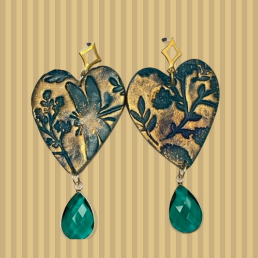 Aros de Corazón grandes