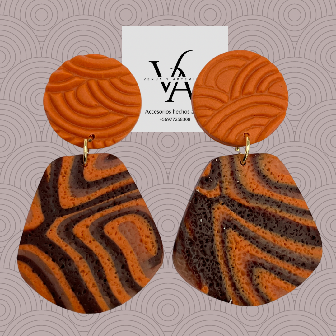 Aros Martina naranja
