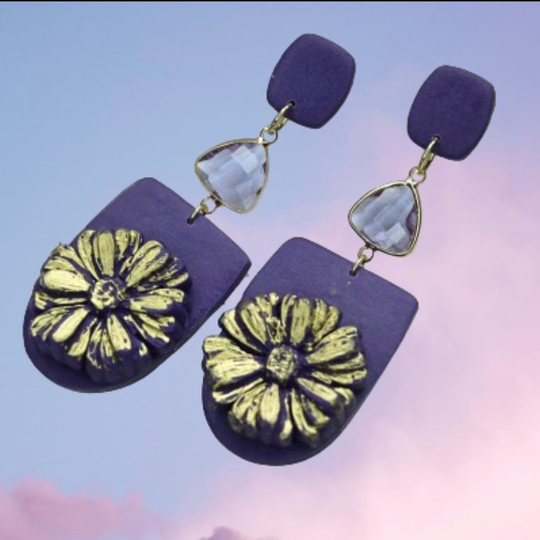 Aros crisantemo morado