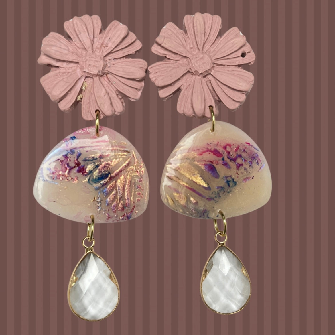 Aros de Mariposa con colgante