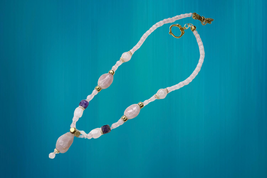 Collar Cuarzo Rosa