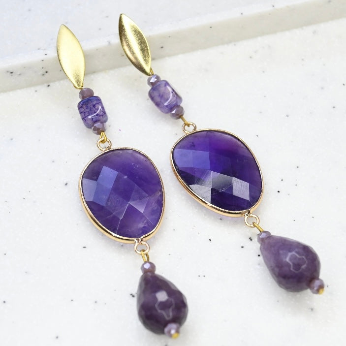 Aros Amatista Natural