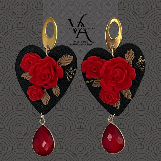 Aro Corazón Rosas